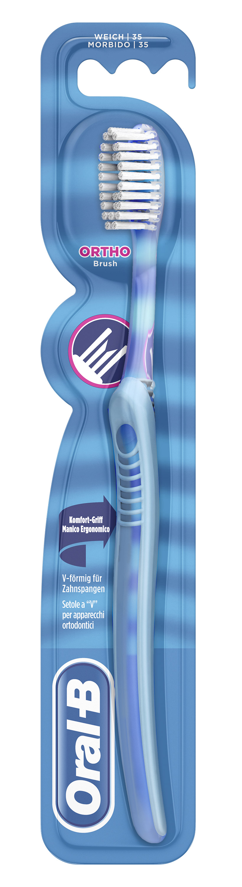 

Oral-B® Ortho Brush Morbido Spazzolino Manuale Ortodontico